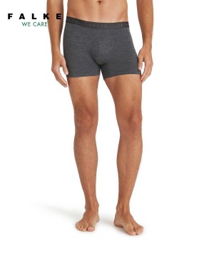 Boxer & Slips Falke Boxer Daily ClimaWool Męskie Szare | FOCQBD-508