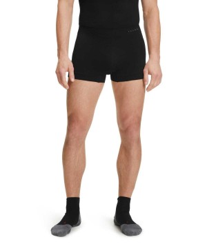 Boxer & Slips Falke Boxer Warm Męskie Czarne | JCSZXT-540