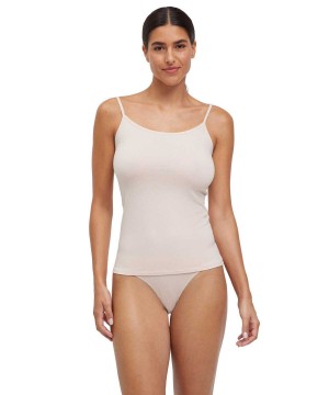 Bras & Tops Falke Top Round-neck Daily Climate Control Damskie Beżowe | GYBOCL-450