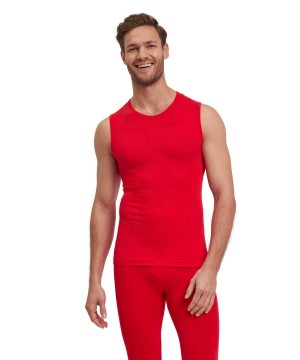 Functional Underwear Falke Singlet Warm Męskie Czerwone | ZMDSKX-875