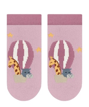 House Socks & Slippers Falke Baby Balloon Animals Slippers Niemowlęce Różowe | ICWPGH-762