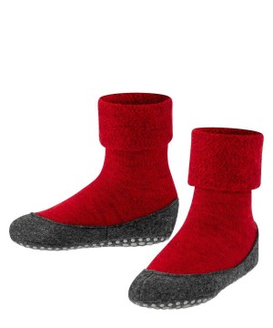 House Socks & Slippers Falke Cosyshoe Minis Slippers Dziecięce Czerwone | JGXVRC-943