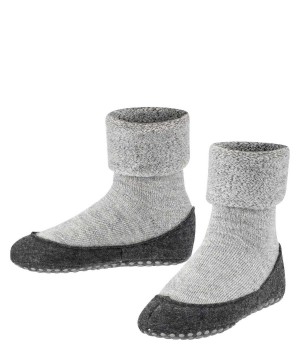 House Socks & Slippers Falke Cosyshoe Minis Slippers Dziecięce Szare | UYJOTL-016