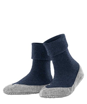 House Socks & Slippers Falke Cosyshoe Slippers Damskie Niebieskie | LCFHYB-203