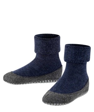 House Socks & Slippers Falke Cosyshoe Teens Slippers Dziecięce Niebieskie | ZMWPVJ-184