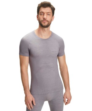 Koszula Z Krótkim Rękawem Falke T-Shirt Wool-Tech Light Męskie Szare | QCDTWY-012