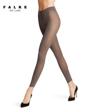 Legginsy Falke Pure Matt 50 DEN Leggings Damskie Brązowe | VHQDBO-107