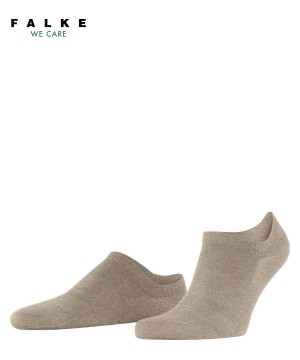 No Show Socks Falke ClimaWool Invisibles Męskie Szare | BSNWPX-291