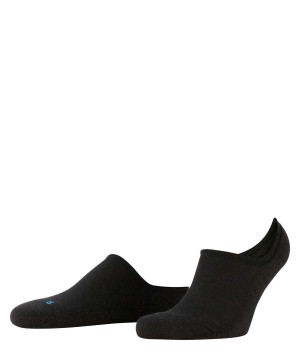 No Show Socks Falke Keep Warm Invisibles Męskie Czarne | YOASNJ-781