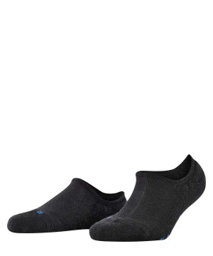 No Show Socks Falke Keep Warm Invisibles Damskie Czarne | AUHWXJ-548