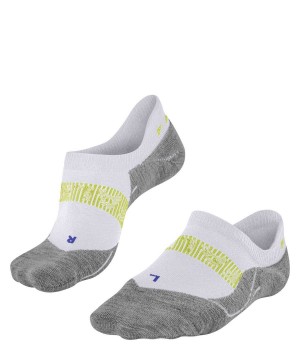 No Show Socks Falke RU4 Endurance Cool Invisible Running Invisibles Męskie Białe | BPSRMV-809