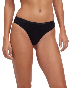 Panties & Slips Falke 2-Pack Thong Daily Comfort Damskie Czarne | YAFWBQ-845