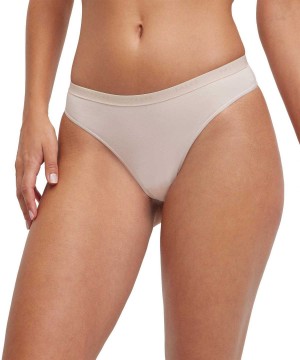 Panties & Slips Falke 2-Pack Thong Daily Comfort Damskie Beżowe | SMNGIY-541