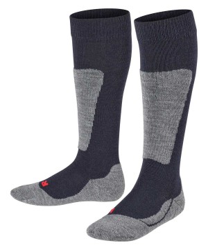 Skarpetki Falke Active Ski Knee-high Socks Dziecięce Niebieskie | JBLZXQ-853