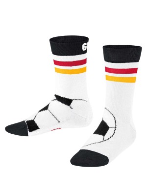 Skarpetki Falke Active Soccer Socks Dziecięce Białe | IXKCRJ-462