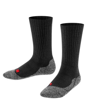 Skarpetki Falke Active Warm Socks Dziecięce Czarne | QJNIDU-741