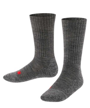 Skarpetki Falke Active Warm Socks Dziecięce Szare | AGJXKI-894