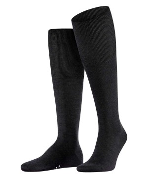 Skarpetki Falke Airport Knee-high Socks Męskie Czarne | TLWVZX-071