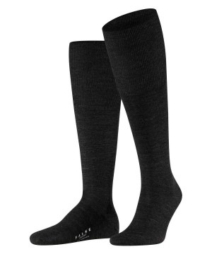 Skarpetki Falke Airport Knee-high Socks Męskie Szare | LKTEDI-168