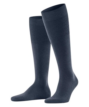 Skarpetki Falke Airport Knee-high Socks Męskie Niebieskie | CZUKXB-642