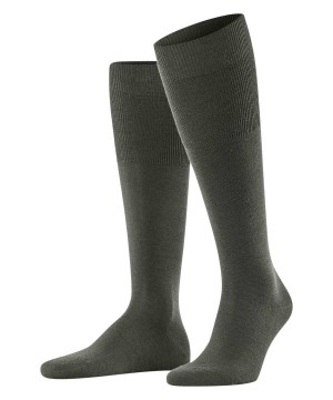 Skarpetki Falke Airport Knee-high Socks Męskie Zielone | UJXGVZ-372