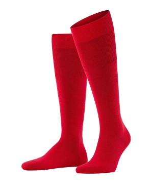 Skarpetki Falke Airport Knee-high Socks Męskie Czerwone | PJEGMF-437