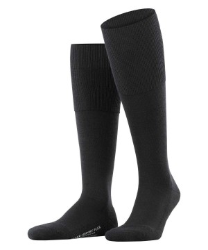 Skarpetki Falke Airport Plus Knee-high Socks Męskie Czarne | OYFMUJ-831