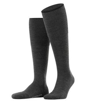 Skarpetki Falke Airport Plus Knee-high Socks Męskie Szare | YCZAMT-439