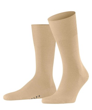 Skarpetki Falke Airport Socks Męskie Beżowe | FCQXUL-901