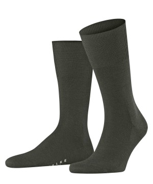 Skarpetki Falke Airport Socks Męskie Zielone | BCMLHN-874