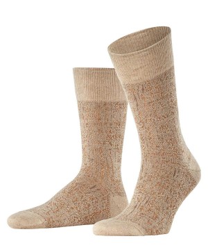 Skarpetki Falke Artisanship Socks Męskie Beżowe | NUGOQW-021