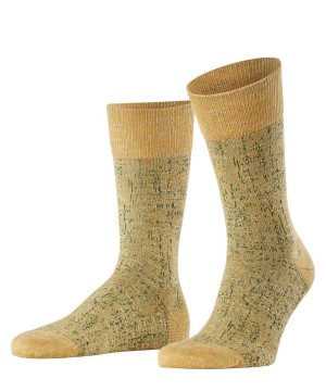 Skarpetki Falke Artisanship Socks Męskie Żółte | XVUZTQ-709