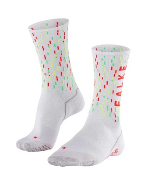 Skarpetki Falke BC Impulse Biking Socks Męskie Białe | UWNOVC-590