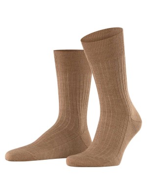 Skarpetki Falke Bristol Pure Socks Męskie Brązowe | WLRDFU-019