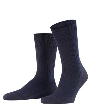 Skarpetki Falke Bristol Pure Socks Męskie Niebieskie | NYBDGE-594