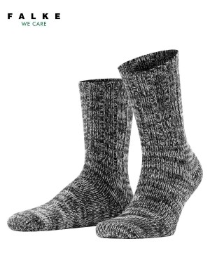 Skarpetki Falke Brooklyn Boot socks Męskie Czarne | AIEVZG-618