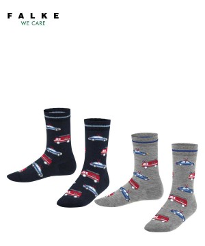 Skarpetki Falke Cars 2-Pack Socks Dziecięce Multicolored | IAKSDH-546