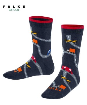 Skarpetki Falke City Life Socks Dziecięce Niebieskie | MVIKNA-798