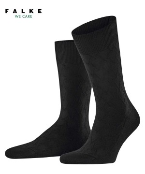 Skarpetki Falke Classic Tale Socks Męskie Czarne | TEFZSN-713