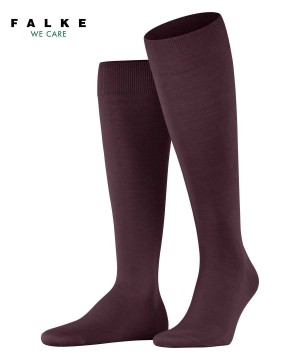 Skarpetki Falke ClimaWool Knee-high Socks Męskie Czerwone | YVPTCQ-851