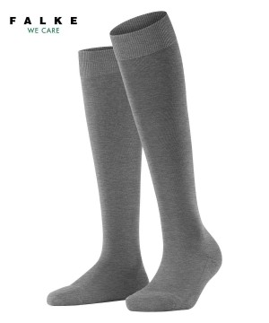 Skarpetki Falke ClimaWool Knee-high Socks Damskie Szare | NVJEMI-870