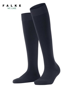 Skarpetki Falke ClimaWool Knee-high Socks Damskie Niebieskie | ZGBJRD-402