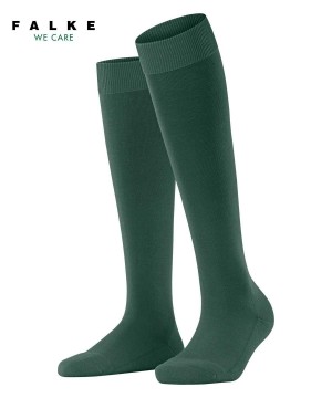 Skarpetki Falke ClimaWool Knee-high Socks Damskie Zielone | SPMBNR-914