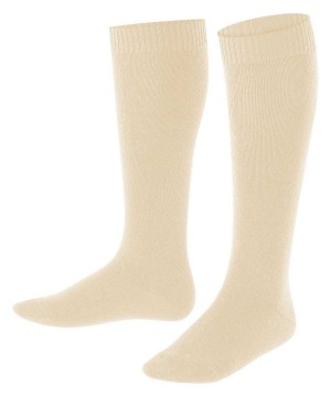 Skarpetki Falke Comfort Wool Knee-high Socks Dziecięce Beżowe | HVMNFQ-596