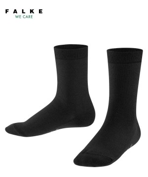 Skarpetki Falke Cool 24/7 Socks Dziecięce Czarne | YNBIEZ-438