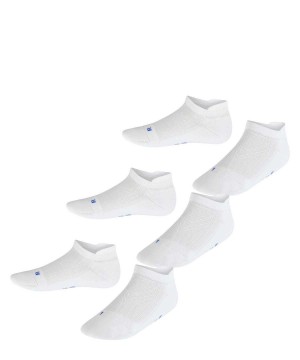 Skarpetki Falke Cool Kick 3-Pack Sneaker Socks Dziecięce Białe | EDIYMF-023