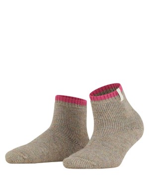 Skarpetki Falke Cosy Plush Short sock Damskie Brązowe | KPMXCQ-718