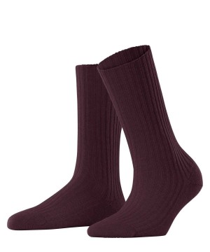 Skarpetki Falke Cosy Wool Boot Socks Damskie Czerwone | QVGCWK-159