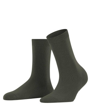 Skarpetki Falke Cosy Wool Socks Damskie Zielone | ZHMPUF-073