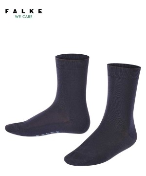 Skarpetki Falke Cotton Finesse Socks Dziecięce Niebieskie | CEPKYU-840